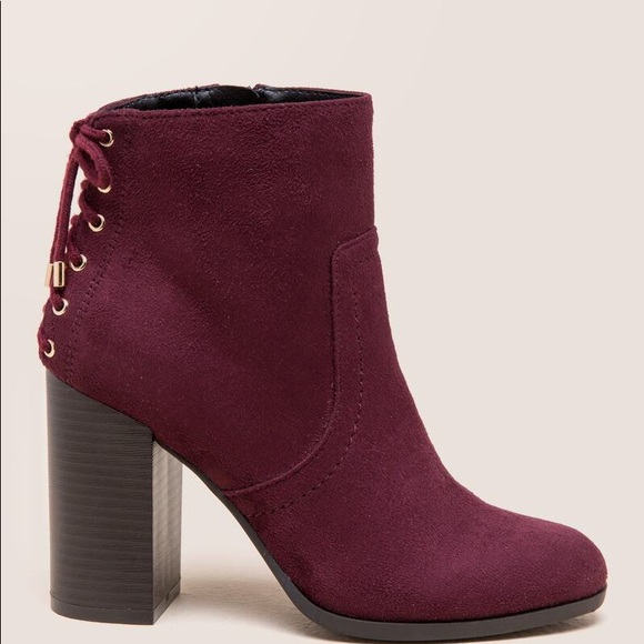 Indigo Shoes - faux suede booties